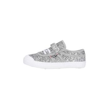 Kawasaki  Glitter Kids Shoe W/Elastic K202586-ES 8889 Silver  Módne tenisky Biela