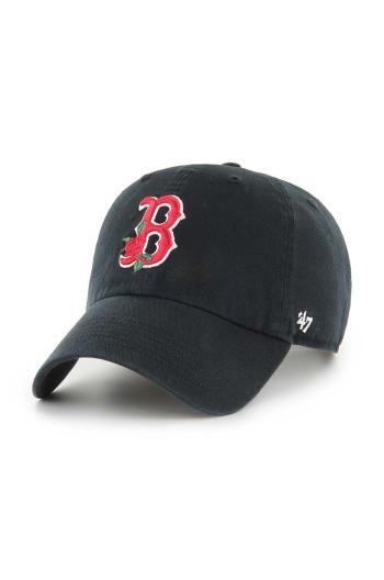 Bavlnená šiltovka 47 brand MLB Boston Red Sox čierna farba, s nášivkou, B-THRNC02GWS-BK