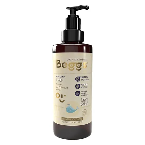 BEGGS Detský sprchový gél na telo aj vlasy 200 ml