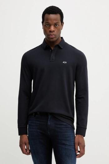 Tričko s dlhým rukávom Armani Exchange tmavomodrá farba, jednofarebné, XM001288 AF17321