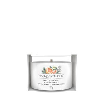 YANKEE CANDLE White Spruce & Grapefruit votív v skle 37 g