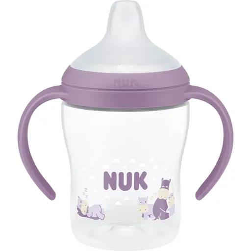 NUK Perfect Match Hippo fľaštička na učenie s kontrolou teploty 6m+ 150 ml