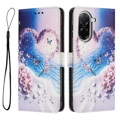 ART Peňaženkový kryt pre Xiaomi Redmi A5 HEART BUTTERFLY