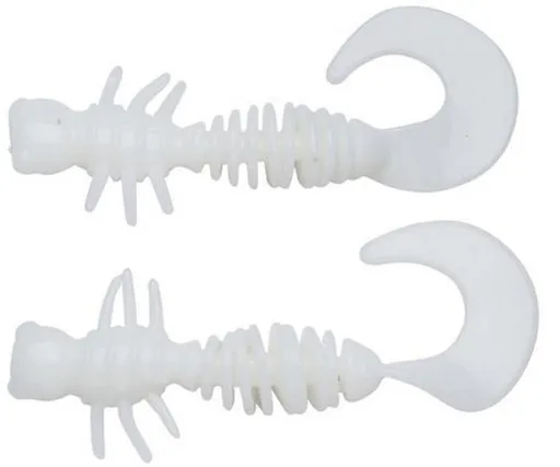 Berkley gumová nástraha powerbait power curly milky white - 5,5 cm 10 ks