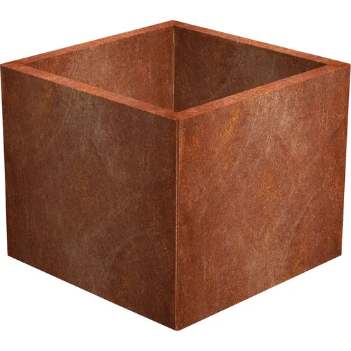 Cube Záhradný kvetináč 60 x 60 x 50 cm, corten CORGARDEN 1001