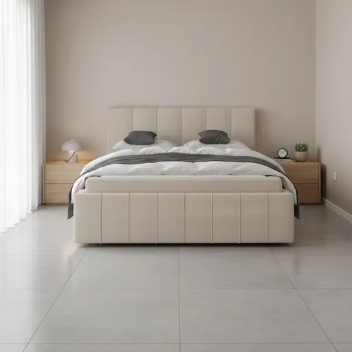 Elvisia Manželská posteľ MONACO s výklopným roštom | béžová 160 x 200 cm