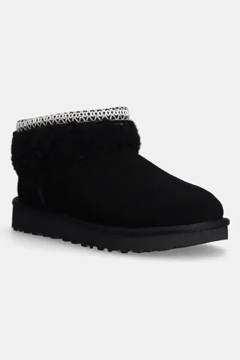 Semišové snehule UGG Classic Ultra Mini Maxi Curly