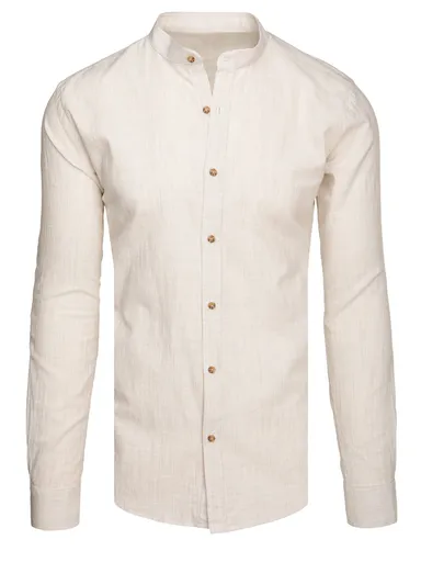 Košeľa pánska svetlobéžová Dstreet DX2658