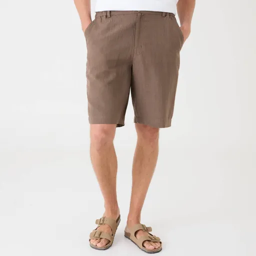 Bermudy zo zmesi bavlny a ľanu