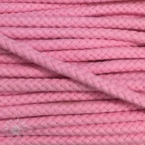 Bavlnená šnúra 8 mm light pink