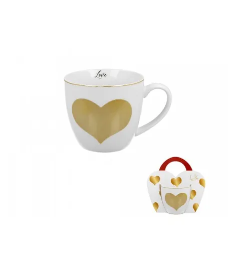 DUO - Hrnček 460ml Gold Heart