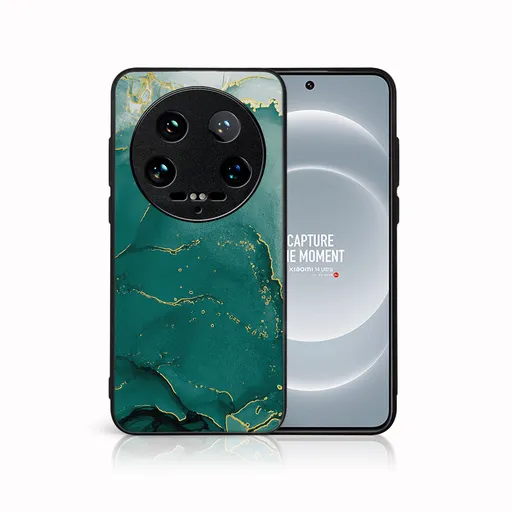 MY ART Ochranný kryt pre Xiaomi 14 Ultra GREEN MARBLE (145)