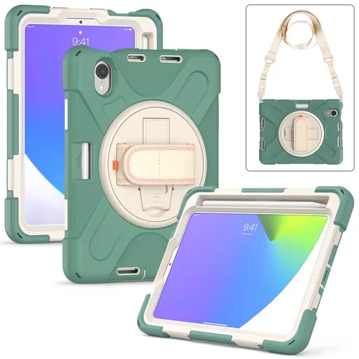 SOLID Ochranné puzdro pre Apple iPad mini 2021 / iPad mini 2024 tmavozelené