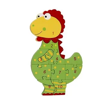Puzzle s číslami - Dinosaurus (5060541941427)