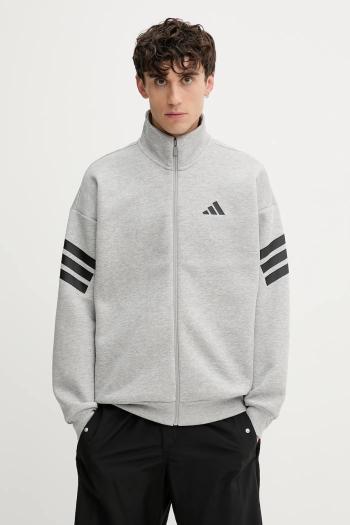 Mikina adidas Future Icons šedá farba, s potlačou, JD4886