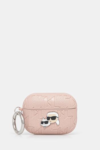 Kryt na Karl Lagerfeld AirPods Pro2 (2022/2023) ružová farba, KLAP2PGKCPP