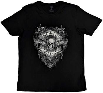 Avenged Sevenfold Tričko Stars Flourish Unisex Black 2XL