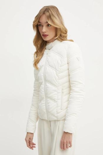 Bunda Guess NEW VONA dámska, béžová farba, zimná, W5RL00 WGV30