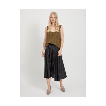 Vila  Nitban Midi Skirt - Black  Sukňa Čierna