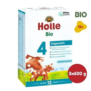 HOLLE BIO Detská mliečna výživa 4 pokračovacie 3× 600 g (7640230491235)