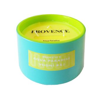 Provence SVIEČKA V SKLE TYRKYSOVÁ/ŽLTÁ 10,9X8CM 292G