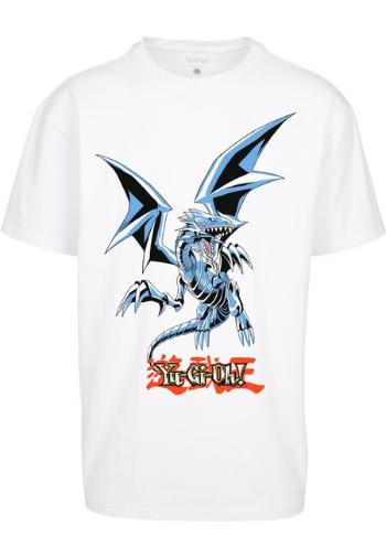 Mr. Tee Yu-Ghi-Oh Blue Eyes White Dragon Heavy Oversize Tee white