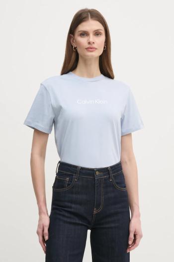 Bavlnené tričko Calvin Klein dámske, ružová farba, K20K205448