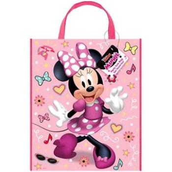 Darčeková taška Myška Minnie – plastová 28 cm × 33,5 cm (11179792597)