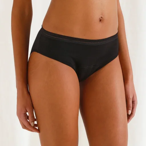 Menštruačné slipové nohavičky Athena® z bio bavlny, pre silnú menštruáciu