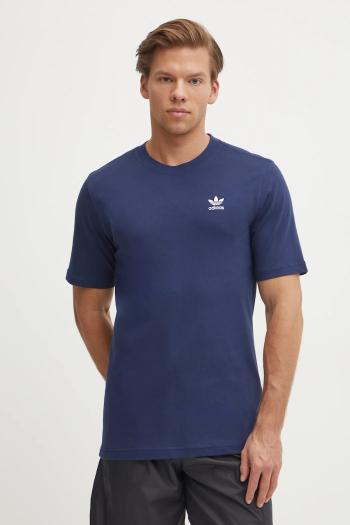 Bavlnené tričko adidas Originals Trefoil pánske, tmavomodrá farba, jednofarebné, JC9989
