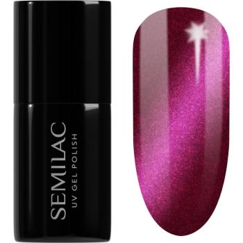 Semilac UV Hybrid Silk Effect gélový lak na nechty s použitím UV/LED lampy odtieň 468 Pink Cosy Essential 7 ml