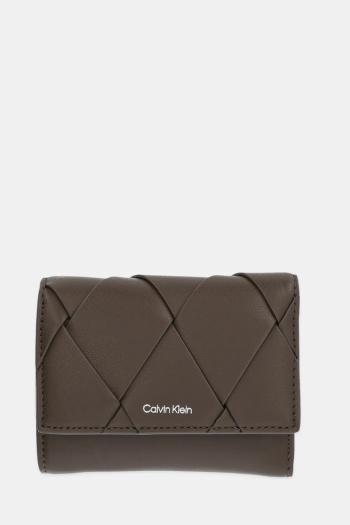 Peňaženka Calvin Klein dámska, hnedá farba, K60K612953