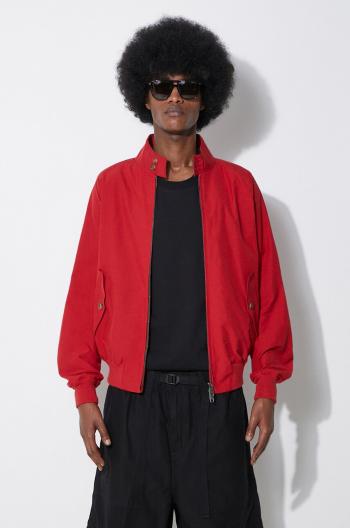Bunda Baracuta G9 Cloth pánsky, červená farba, prechodná, BRCPS0001