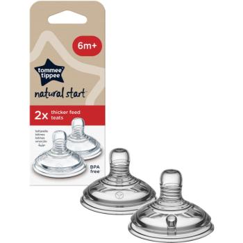 Tommee Tippee Natural Start Anti-Colic Teat cumlík na fľašu Thick Feed 6m+ 2 ks