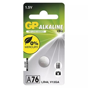 Batéria jednorazová alkalická, knoflíková, LR44, 1.5V, GP, blister, 1-pack