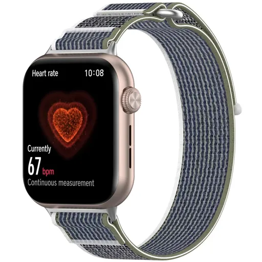 NYLON COLOR Vymeniteľný remienok pre Honor Watch 5 GREEN GRAY