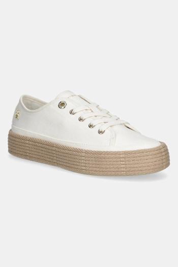 Tenisky Tommy Hilfiger VULC ESPADRILLE SNEAKER biela farba, FW0FW08404