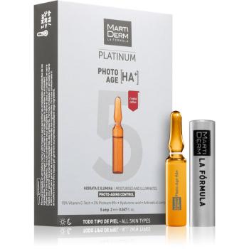 MartiDerm Platinum Photo Age HA+ sérum proti starnutiu pleti v ampulkách 5x2 ml