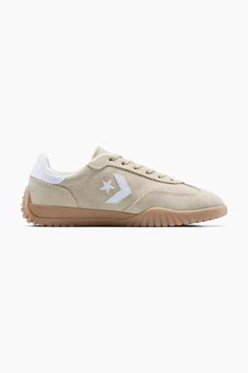 Semišové tenisky Converse Run Star Trainer zelená farba, A15087C