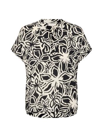 Kaffe Blúz 'Ano'  világos bézs / fekete