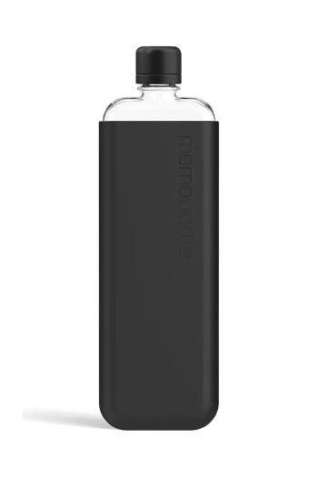 Fľaša na vodu Memobottle Original Slim 450 ml čierna farba