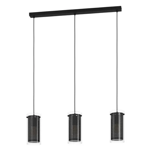 LED závesné osvetlenie Eglo PINTO TEXTIL 1 čierna 900342