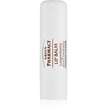 Green Pharmacy Lingonberry and Cranberry Lip Balm vyživujúci balzam na pery SPF 10 3.6 ml