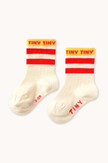 Detské ponožky Tinycottons TINY MEDIUM HEIGHT SOCKS béžová farba, SS25-456