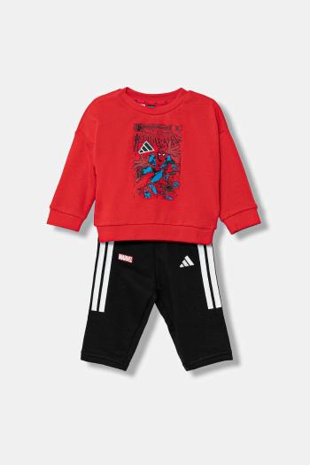 Detská tepláková súprava adidas Marvel červená farba, JV7371