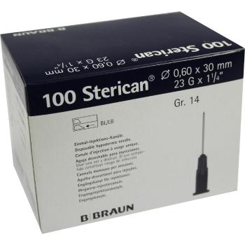 B.BRAUN BB Sterican injekčná ihla jednorázová modrá 0,6x30mm, ks 100 ks