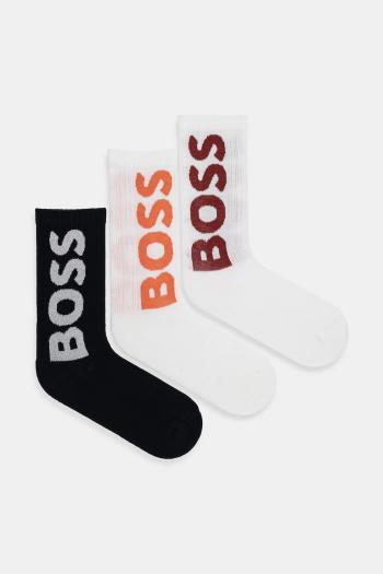 Ponožky BOSS 3-pak biela farba, 50524259