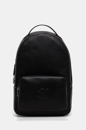 Ruksak Calvin Klein dámsky, čierna farba, veľký, jednofarebná, LV04K3165G