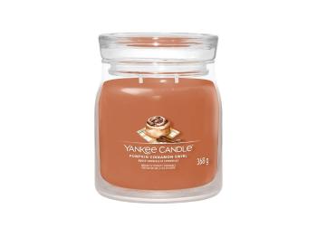 Yankee Candle Aromatická sviečka Signature sklo stredná Pumpkin Cinnamon Swirl 368 g