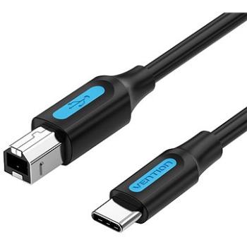 Vention USB-C 2.0 to USB-B Printer 2A Cable 0,5 m Black (CQUBD)